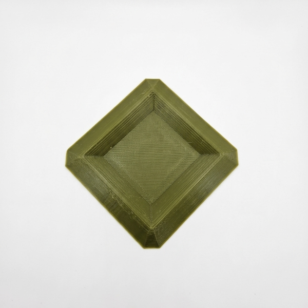 Nízká krmící miska pro isopody a bezobratlé „GEO“ (7x6,8 cm) – olivově zelená